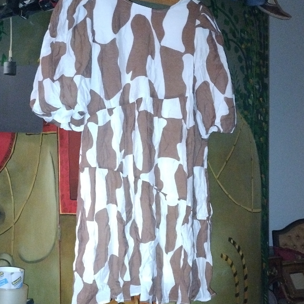 Moon River Chocolate and Ivory Revival Dress